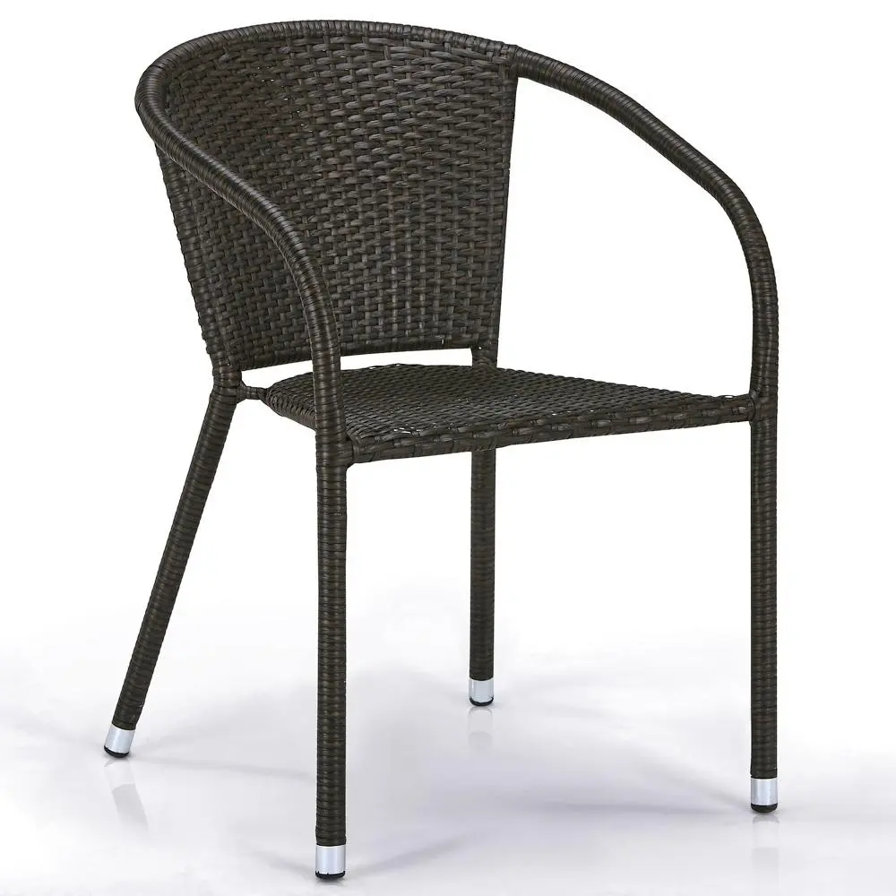 Плетеное кресло из искусственного ротанга Y137C-W53 Brown (AG)