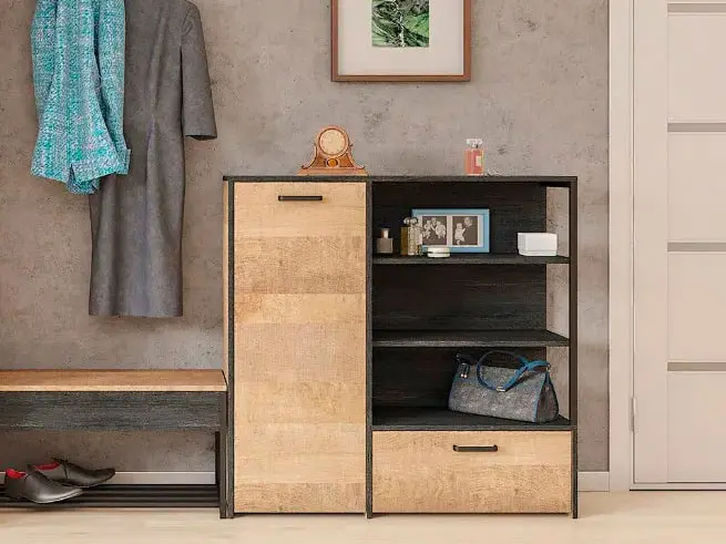 Комод комбинированный Трувор 13.307.01 N Дуб Гранж Песочный (Mob) | Интернет магазин Масса Мебель