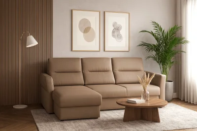 Диван угловой Палермо (Коричневый)