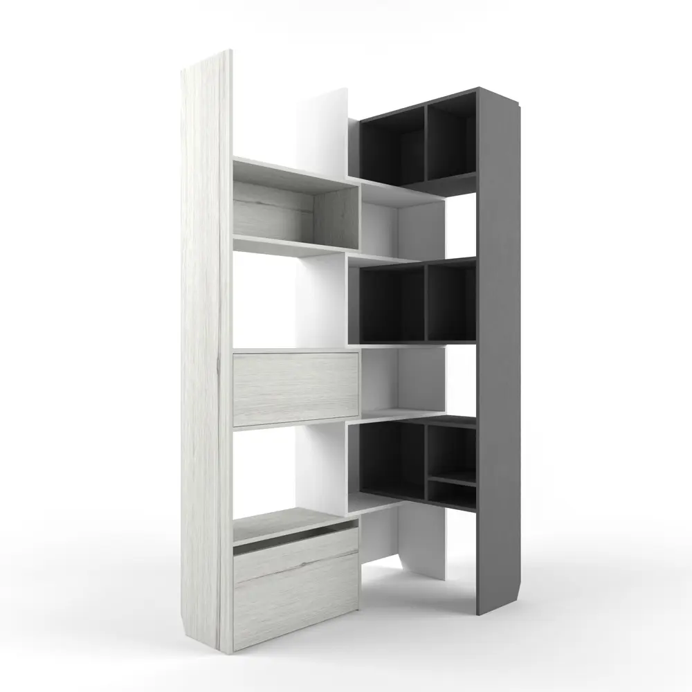 Стеллаж трансформер коллекция Ньютон Грэй (POP) | Интернет магазин Масса Мебель