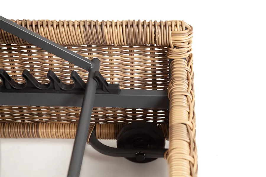 "Рим" шезлонг с подушкой, цвет соломенный (sis) - интернет магазин Масса Мебель