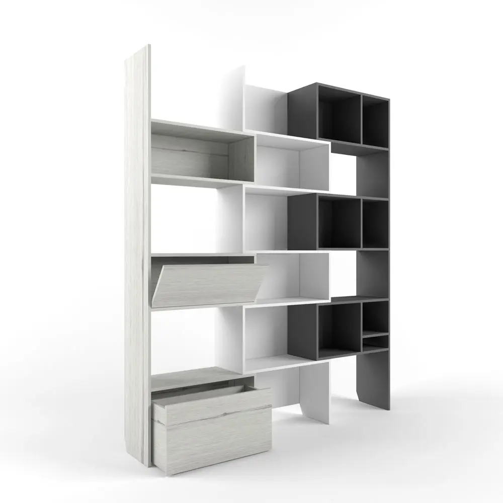 Стеллаж трансформер коллекция Ньютон Грэй (POP) | Интернет магазин Масса Мебель