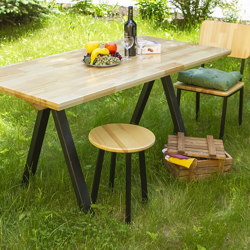 Табурет с круглым сиденьем бесцветный лак (ARG) | Интернет магазин Масса Мебель