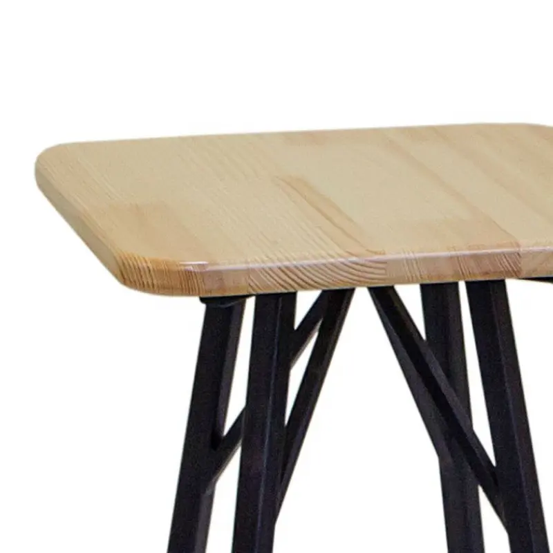 Табурет с квадратным сиденьем бесцветный лак (ARG) | Интернет магазин Масса Мебель