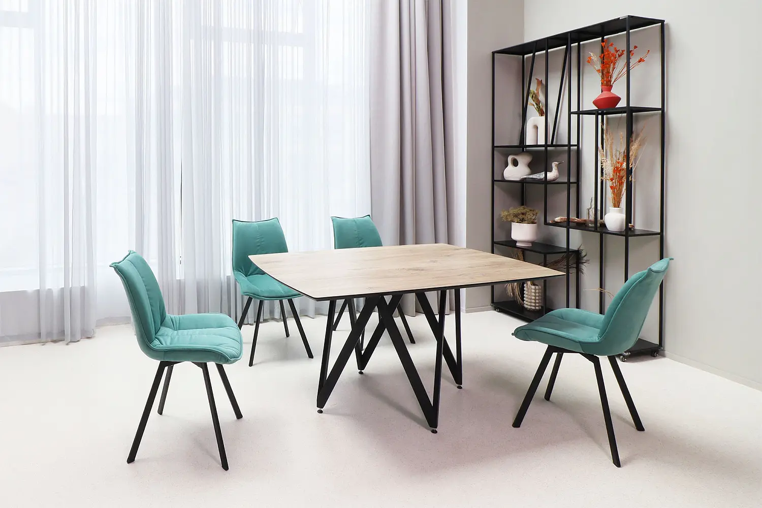 Cтол кухонный Аксиома-3 100х150 HPL дуб флагстаф (VIS)