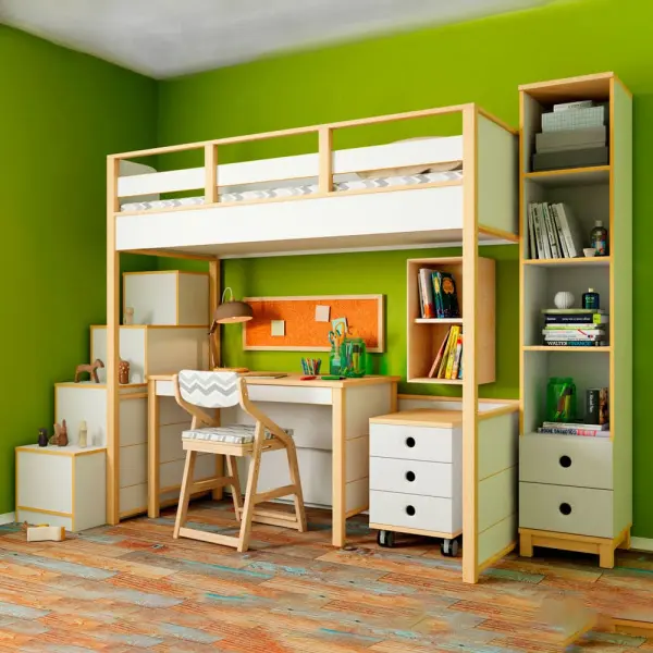 Кровать Чердак универсальная коллекция Робин Wood Лайт (POP) 