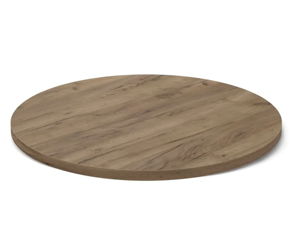 Стол обеденный круглый SHT-TU14 d-90 ЛДСП дуб галифакс табак/черный металл (SHF) | Интернет магазин Масса Мебель