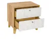 Тумба прикроватная Ройбен (Дуб золотой/Белый) ЛД | Интернет магазин Масса Мебель