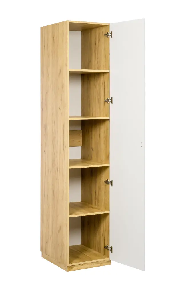 Шкаф одностворчатый Бари (Дуб Золотой/Белый) ЛД | Интернет магазин Масса Мебель