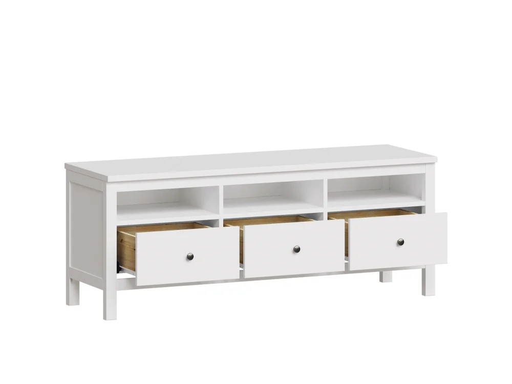 Тумба ТВ Кантри 03 белый (GL) снято - интернет магазин Масса Мебель