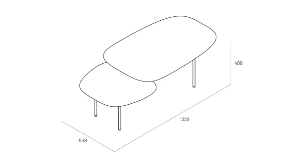 Step L Журнальный столик (Дуб)