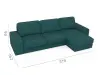 Диван угловой Альма ОМ-60 зеленый, Massa