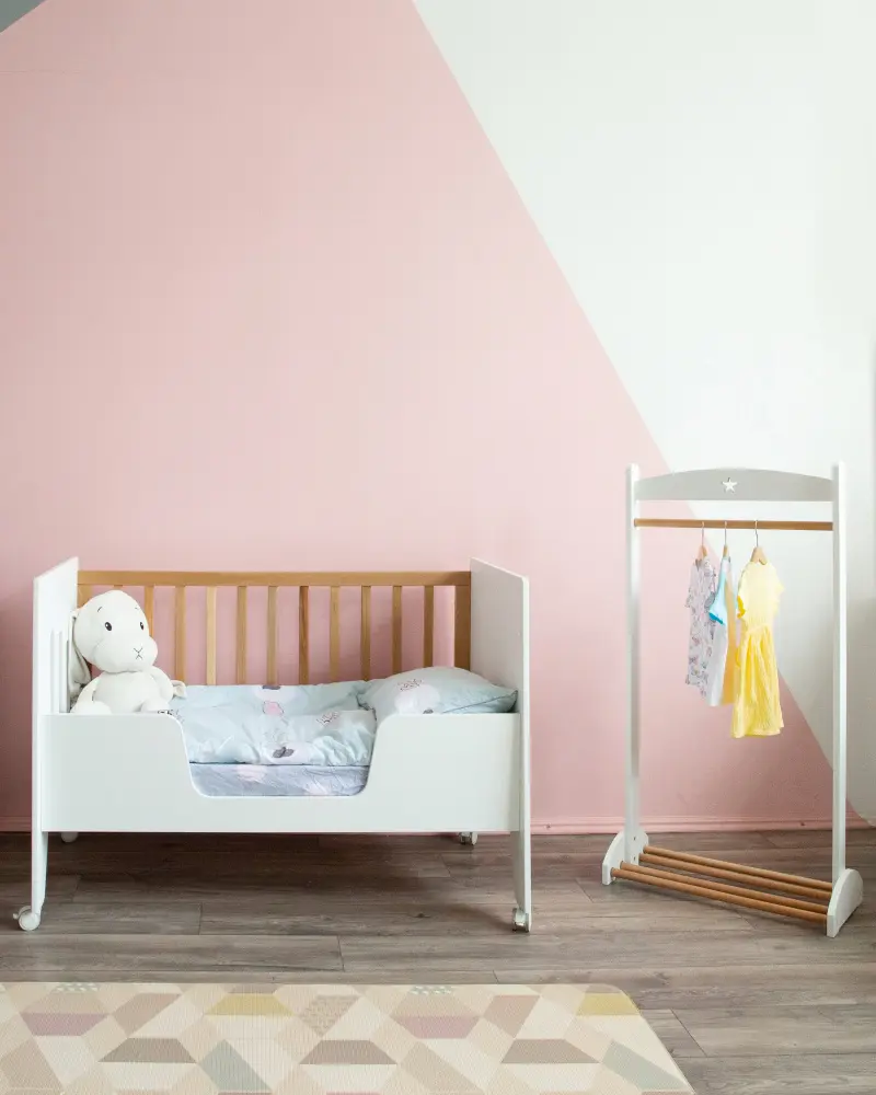 Кроватка-стол Mia белый/дерево (ANT)  