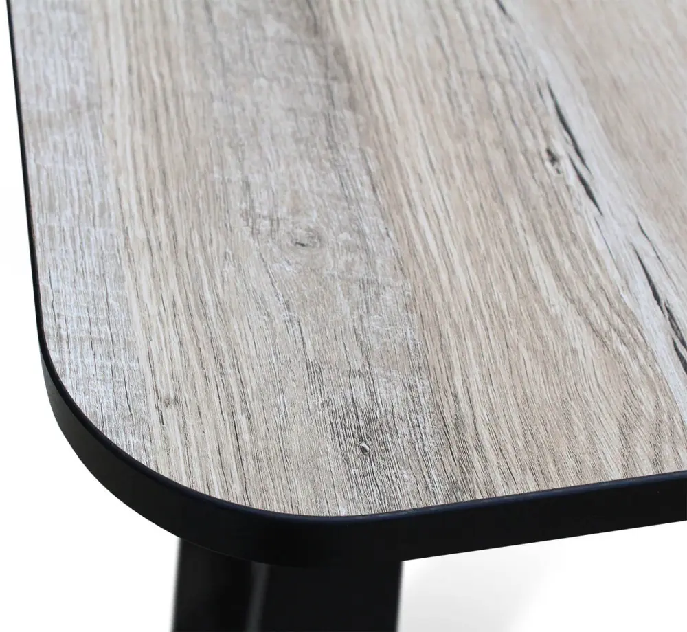 Стол раздвижной SHT-T40/130-160 дуб аляска / черный (SHF) | Интернет магазин Масса Мебель