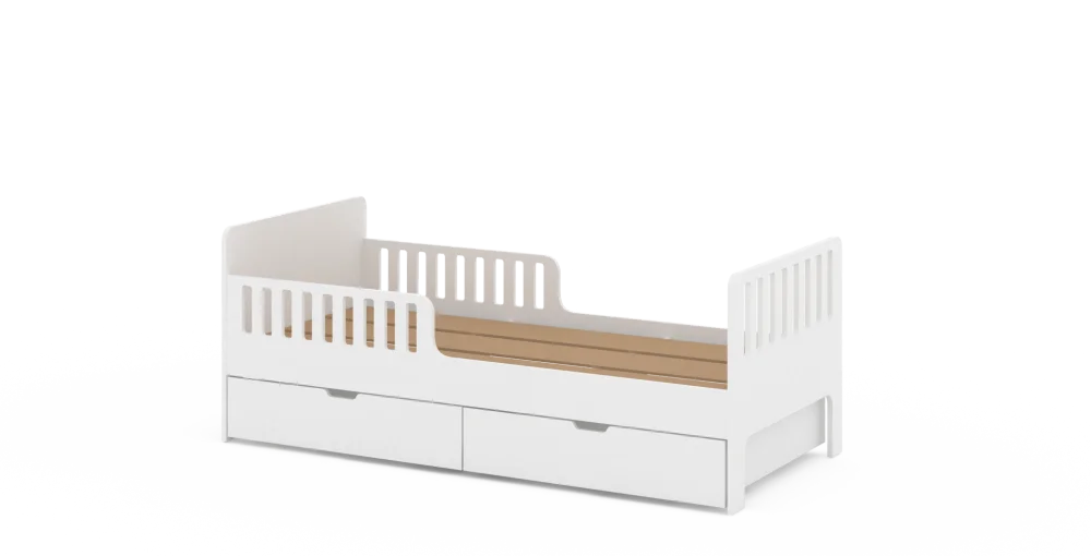 Кровать подростковая Fiora без ящиков, белый (ANT)  | Интернет магазин Масса Мебель