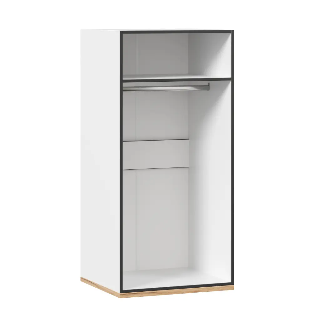 Шкаф для одежды для кровати-чердака Урбан (Дуб Золотой/Белый) ЛД | Интернет магазин Масса Мебель