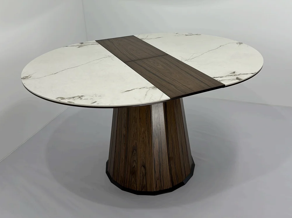 Обеденный стол ЛЕОНАРДО 1,1 керамика раздвижной (RAM) - интернет магазин Масса Мебель