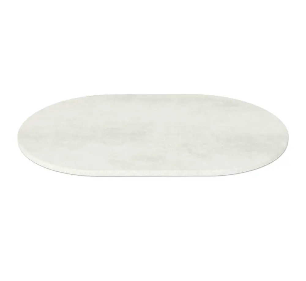 Стол обеденный овальный SHT-TU14 /TT 120х80 МДФ черный металл / бетон крем (SHF) - интернет магазин Масса Мебель