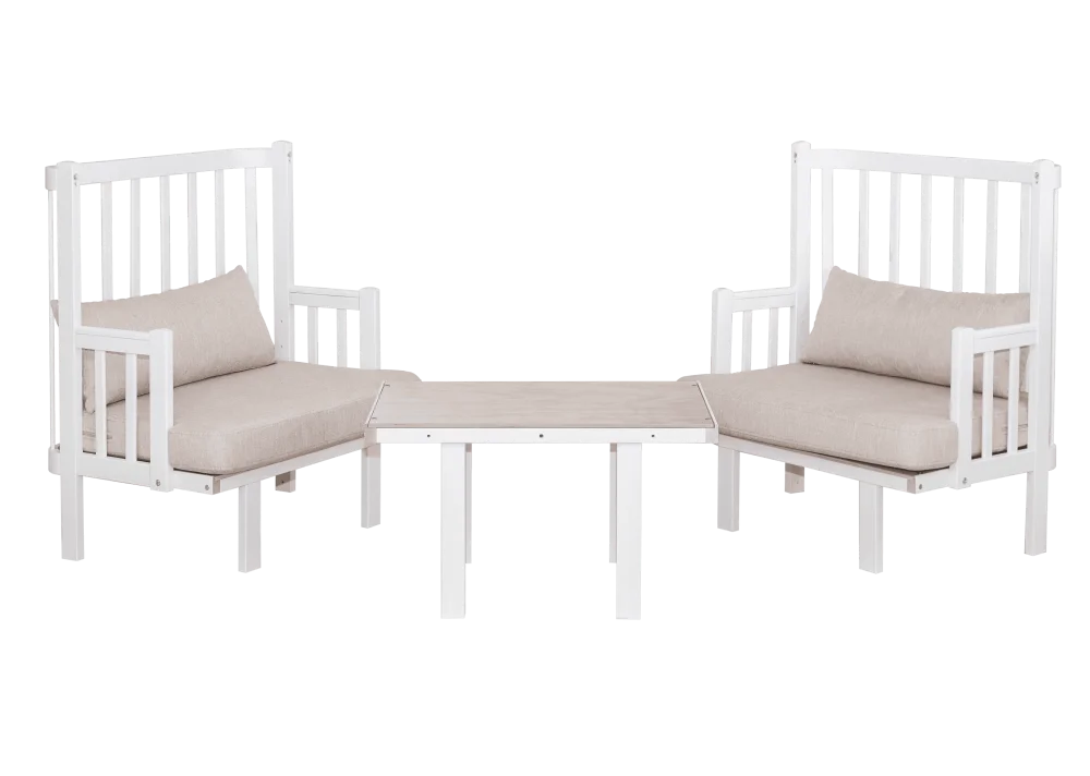 Кроватка трансформер Terra белый (ANT) | Интернет магазин Масса Мебель