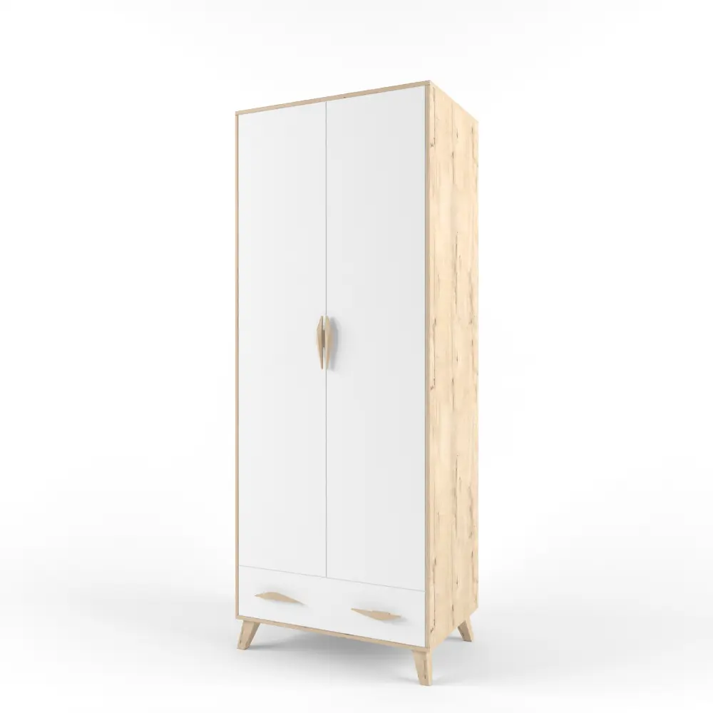 Мебель для детской "Аксиома" коллекция 2+2 Белый композиция №1 ручки птичка (POP) - интернет магазин Масса Мебель