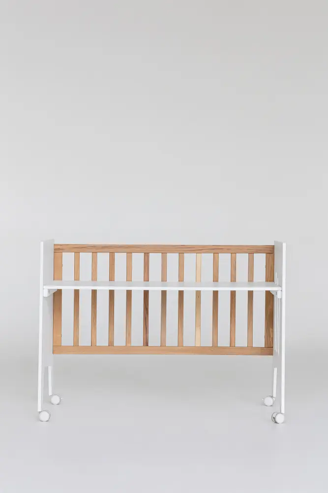 Кроватка-стол Mia белый/дерево (ANT)  