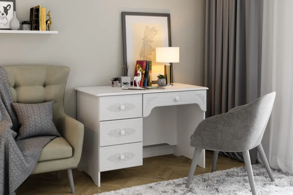 Стол письменный Ассоль левый (COM) - интернет магазин Масса Мебель