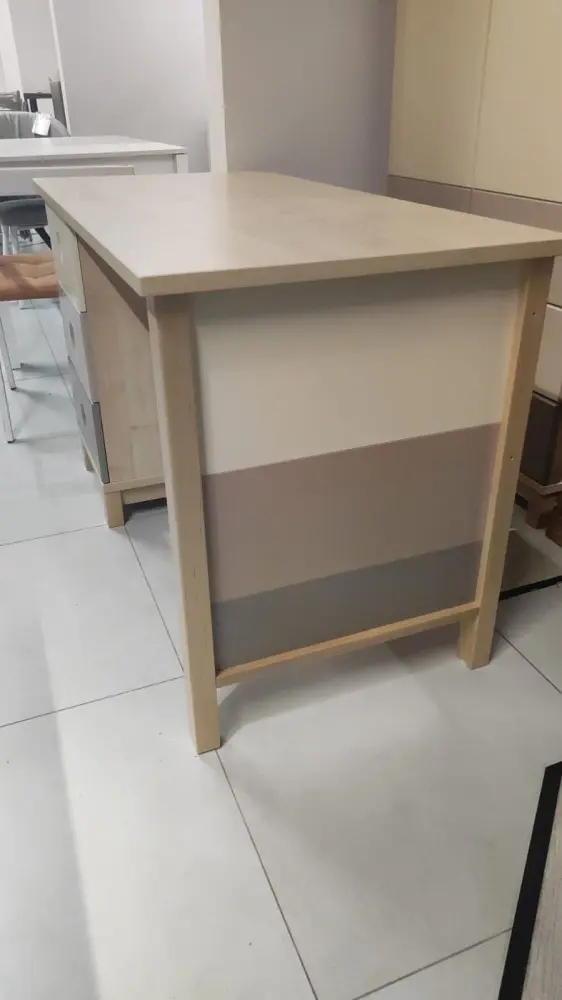 Стол письменный с тумбой Робин Wood клен/мокко/имбирь/беж (POP) (Бежевый) Выставочный образец