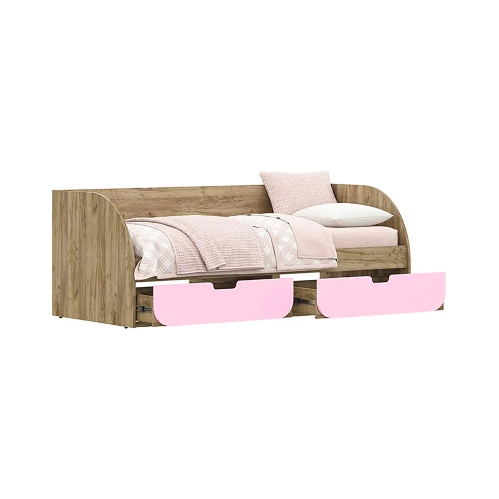 Кровать детская Колибри (Крафт золотой/розовый) RAU | Интернет магазин Масса Мебель