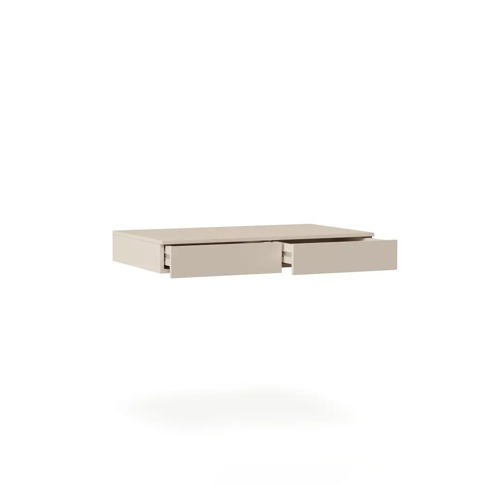 NEO Навесной стол с двумя ящиками 1000х136х600 Кроношпан Кашемир 5981 BS | Интернет магазин Масса Мебель