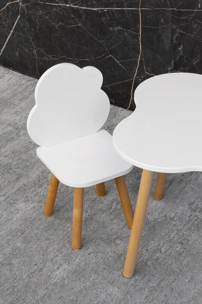 Стул "Облако" белый/ дерево ДМ002 (ANT) | Интернет магазин Масса Мебель