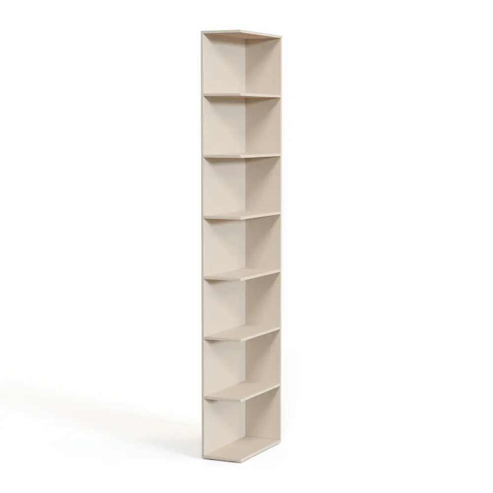 NEO Торцевой открытый стеллаж Н=2460мм Правый 250х2460х430 Кроношпан Кашемир 5981 BS