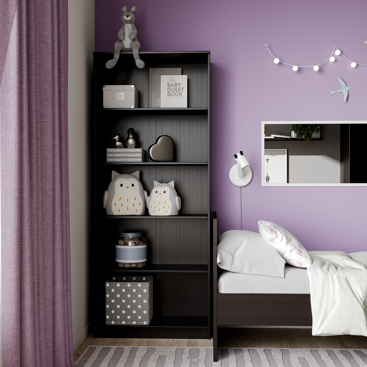 Стеллаж Сириус  78х190 дуб венге (GL)