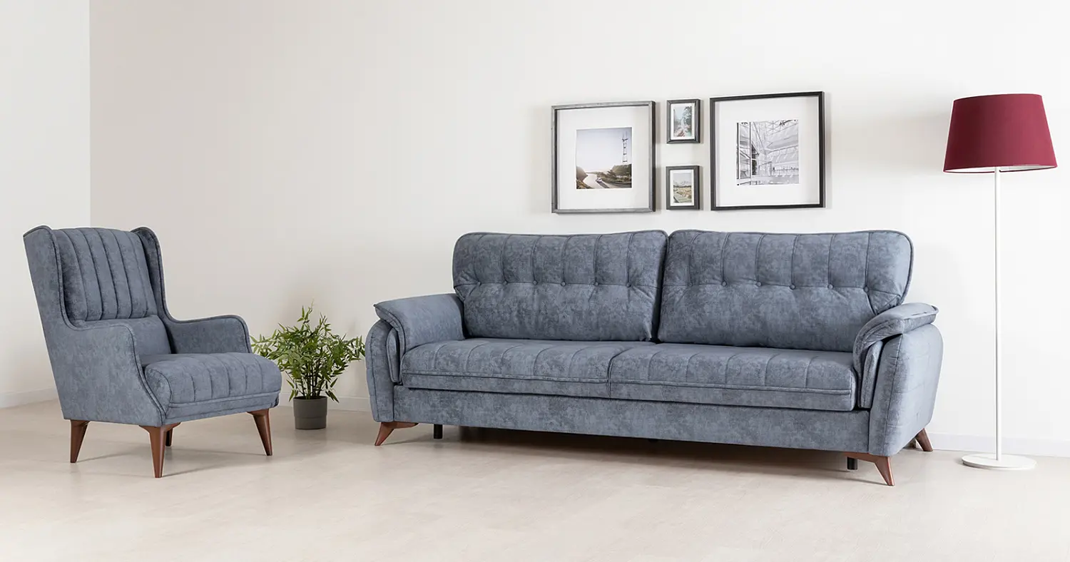 Диван прямой Дорис еврокнижка, велюр (NG)