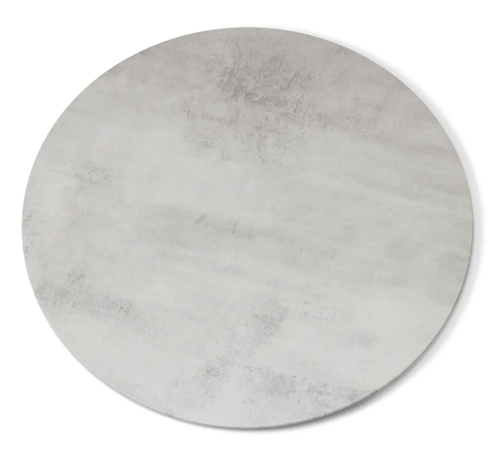 Стол обеденный круглый SHT-TU14 d-80 МДФ бетон светлый/белый металл/золото (SHF) | Интернет магазин Масса Мебель