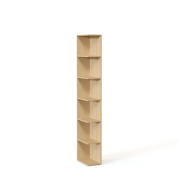 NEO Торцевой открытый стеллаж Н=2100мм Левый 250х2100х430 Эггер Дуб Виченца H3157 ST12