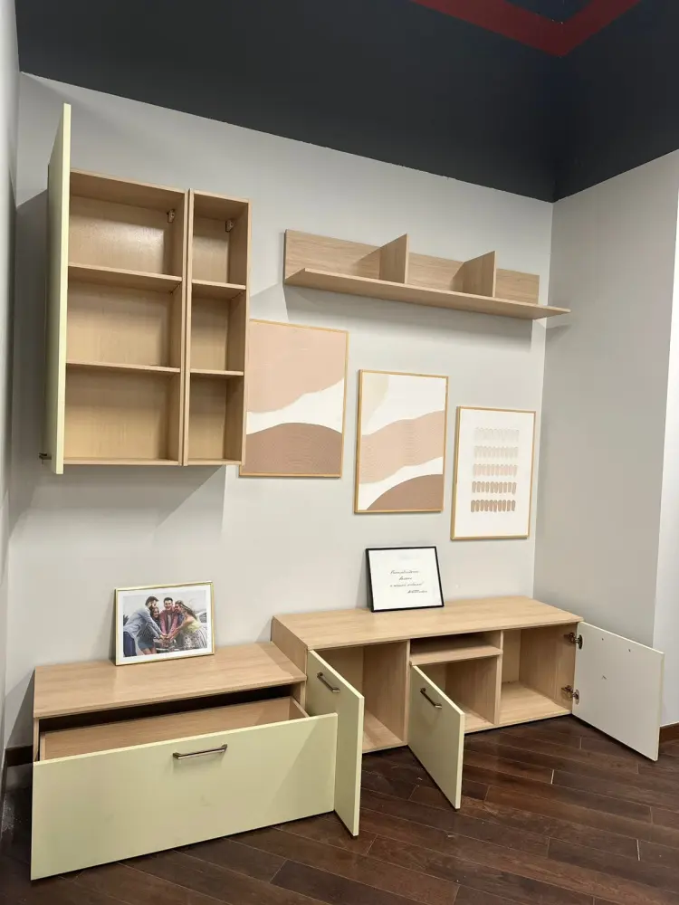 Гостиная MASSA композиция 1 Бежевый/Мятный Выставочный образец | Интернет магазин Масса Мебель