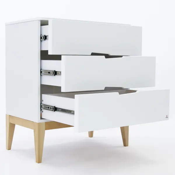 Комод Mia Light белый/дерево (ANT) - интернет магазин Масса Мебель
