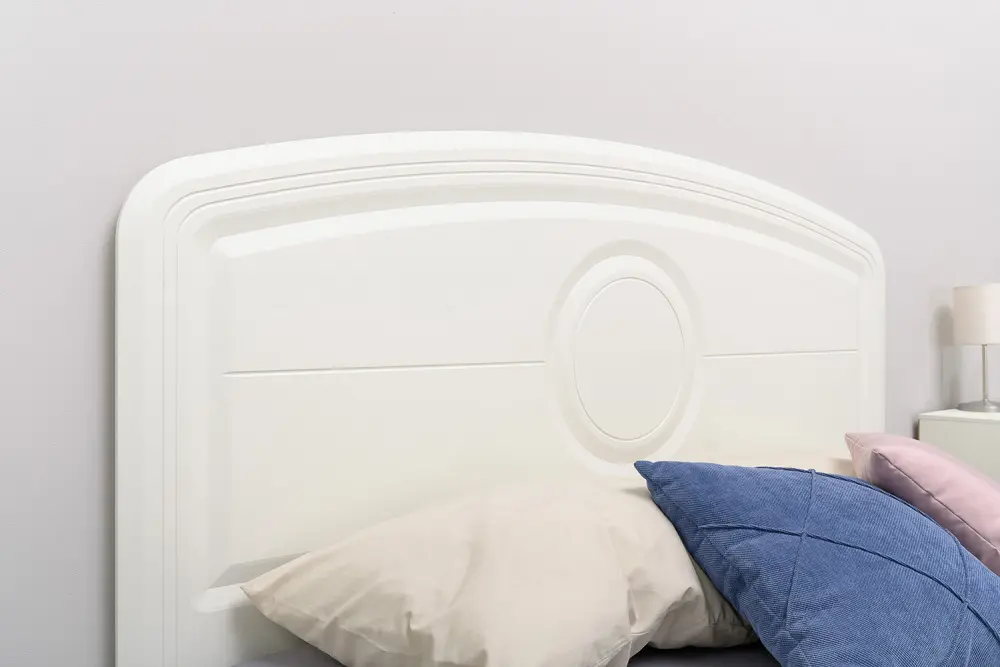 Кровать 11.36.01 с ортопедическим основанием  Валенсия белый/шагрень (Mob) - интернет магазин Масса Мебель