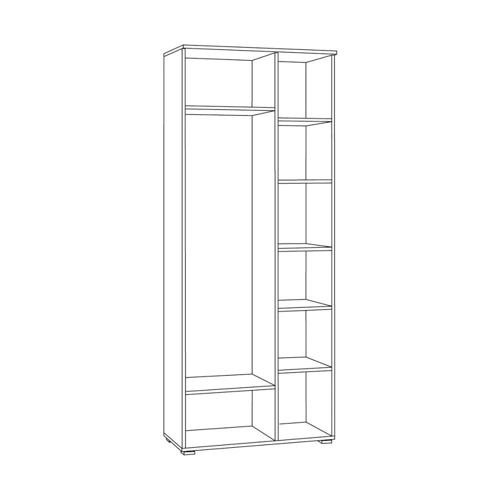 Шкаф распашной Гранд 13.226   Дуб Крафт табачный (Mob) | Интернет магазин Масса Мебель