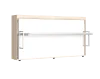 Кровать-трансформер 90х200 со столом Дуб Сонома светлый / Белый (MLM)