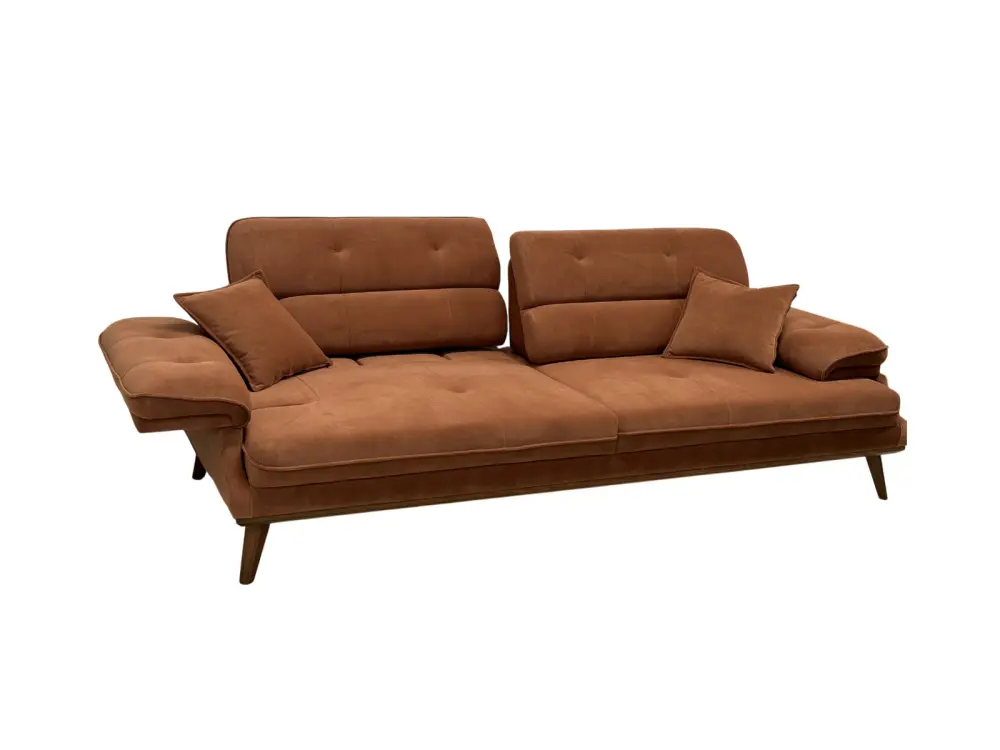 Диван прямой Bella Tile 320, кирпичный велюр (Турция)