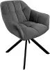 Стул мягкий Филлипс поворотный (Темно-серый)