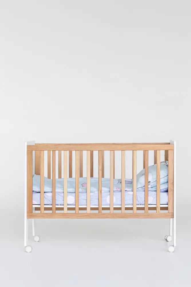 Кроватка-стол Mia белый/дерево (ANT)  