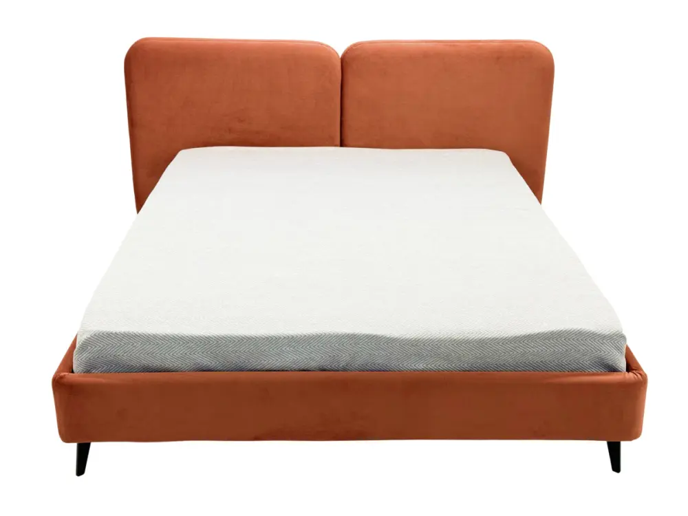 Кровать мягкая двуспальная Brooklyn 160х200 дива терракотовый (SM) - интернет магазин Масса Мебель