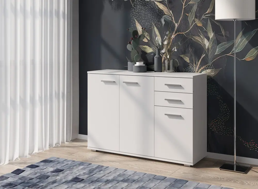 Комод FUN КД-3 Белый  (NK) | Интернет магазин Масса Мебель