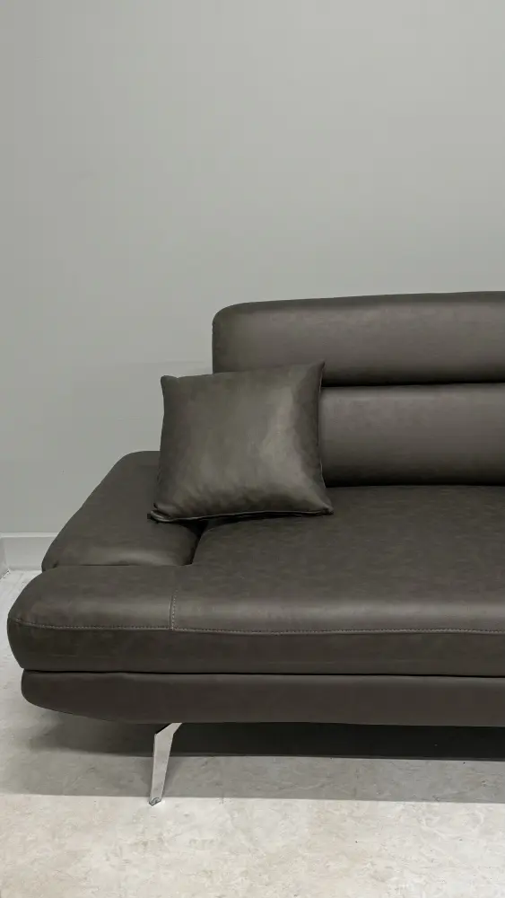 Диван прямой Fly 3 Seather (Турция) (Черный) Выставочный образец - интернет магазин Масса Мебель