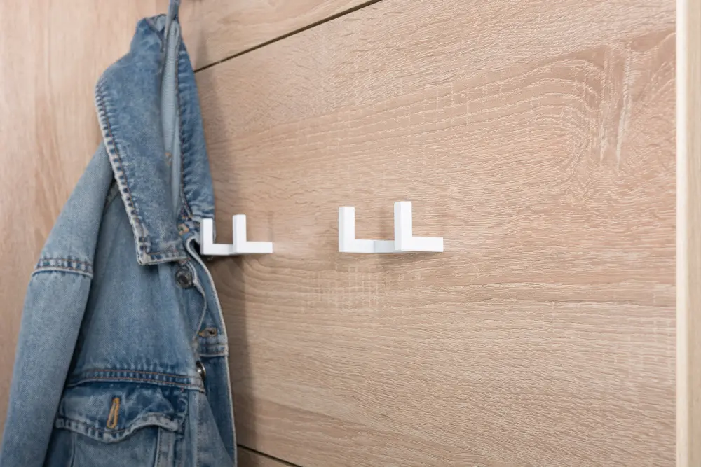 Вешалка с полкой Куба 10.122 Дуб Сонома/белый премиум (Mob) | Интернет магазин Масса Мебель