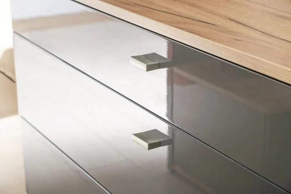 Комод Фиджи 1200  (Дуб Золотой/Антрацит) ЛД - интернет магазин Масса Мебель