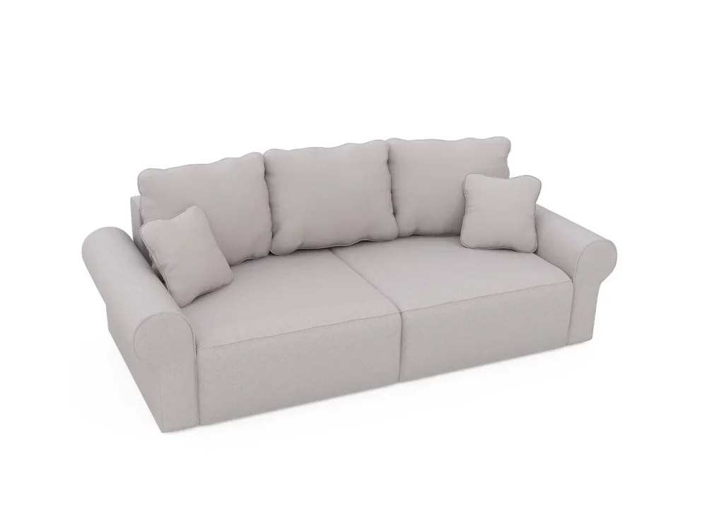 Диван прямой Петра D-920 светло-серый, Massa