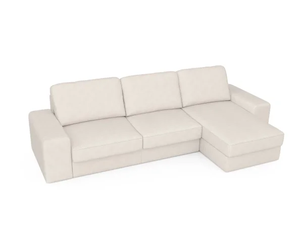 Диван угловой Альма ОМ-01 белый, Massa